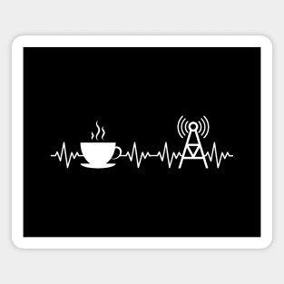 Coffee and ham radio enthusiast Vintage Amateur Radio coffee Magnet